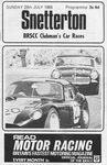 Programme cover of Snetterton Circuit, 28/07/1968