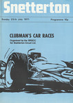 Programme cover of Snetterton Circuit, 25/07/1971