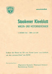 Programme cover of Staakener Kleeblatt, 09/10/1960