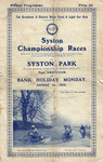 Programme cover of Syston Park, 01/08/1932