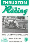 Programme cover of Thruxton Race Circuit, 08/10/1989