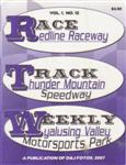 Programme cover of Thunder Mountain Speedway, 14/08/2007
