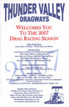 Programme cover of Thunder Valley Dragways, 2007