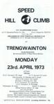 Programme cover of Trengwainton Hill Climb, 23/04/1973