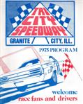 Programme cover of Tri-City Speedway, 04/04/1975