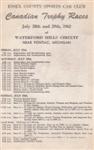 Programme cover of Waterford Hills, 29/07/1962
