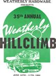 Programme cover of Weatherly Hill Climb, 11/06/1995