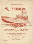 Programme cover of Cincinnati, 13/09/1925
