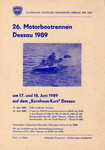 Programme cover of Dessau, 18/06/1989