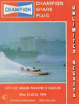 Programme cover of Miami, 23/05/1976