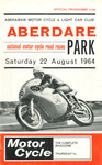 Programme cover of Aberdare Park, 22/08/1964