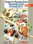 Programme cover of Adelaide Parklands Street Circuit, 25/10/1986