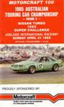 Programme cover of Adelaide International Raceway, 21/04/1985