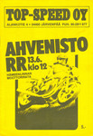 Programme cover of Ahvenisto, 13/06/1982