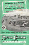 Programme cover of Aintree Circuit, 30/04/1955
