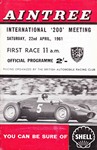 Programme cover of Aintree Circuit, 22/04/1961
