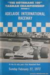 Programme cover of Adelaide International Raceway, 27/02/1972