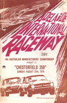 Programme cover of Adelaide International Raceway, 25/08/1974