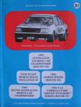 Programme cover of Adelaide International Raceway, 01/06/1980