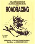 Programme cover of Adelaide International Raceway, 01/12/1985