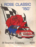 Programme cover of All American Speedway, 1977