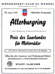 Programme cover of Eisweiler Allerburgring, 30/04/1950