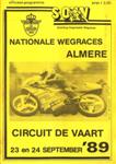 Programme cover of Almere, 24/09/1989
