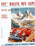 Programme cover of Rallye des Alpes, 1953