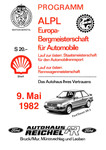 Programme cover of Alpl Hill Climb, 09/05/1982