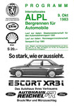 Programme cover of Alpl Hill Climb, 09/10/1983