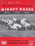 Programme cover of Altamont Raceway Park (CA), 21/10/1966
