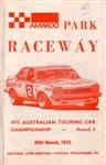 Programme cover of Amaroo Park Raceway, 30/03/1975