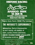 Amaroo Park Raceway, 25/01/1976
