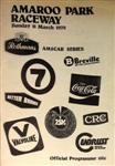 Programme cover of Amaroo Park Raceway, 11/03/1979