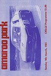 Programme cover of Amaroo Park Raceway, 09/03/1981