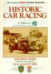 Programme cover of Amaroo Park Raceway, 11/08/1985