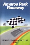 Programme cover of Amaroo Park Raceway, 22/02/1987