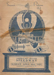 Programme cover of American Legion Speedway, 28/04/1929