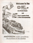 Programme cover of Anderson Motor Speedway (SC), 1997