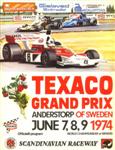 Programme cover of Anderstorp Raceway, 09/06/1974