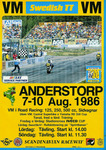 Programme cover of Anderstorp Raceway, 10/08/1986