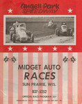 Programme cover of Angell Park Speedway, 1973