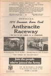 Programme cover of Anthracite Raceway, 1975