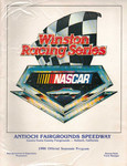 Programme cover of Antioch Fairgrounds Speedway, 1986