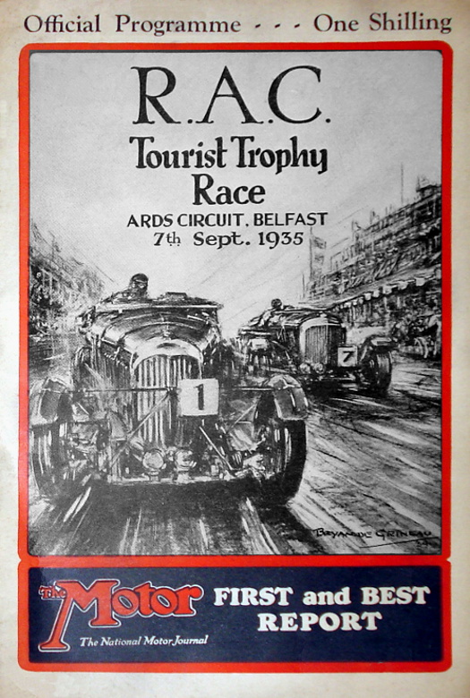 Circuito de RAC TOURIST TROPHY SDRA 1928-1936 ejecute 1971 programa Conmemorativa 