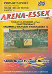 Programme cover of Arena Essex Raceway, 05/11/1995