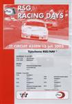 Programme cover of TT Circuit Assen, 13/07/2003
