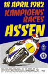 Programme cover of TT Circuit Assen, 18/04/1982