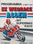 Programme cover of TT Circuit Assen, 12/09/1982