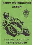 Programme cover of TT Circuit Assen, 16/04/1989